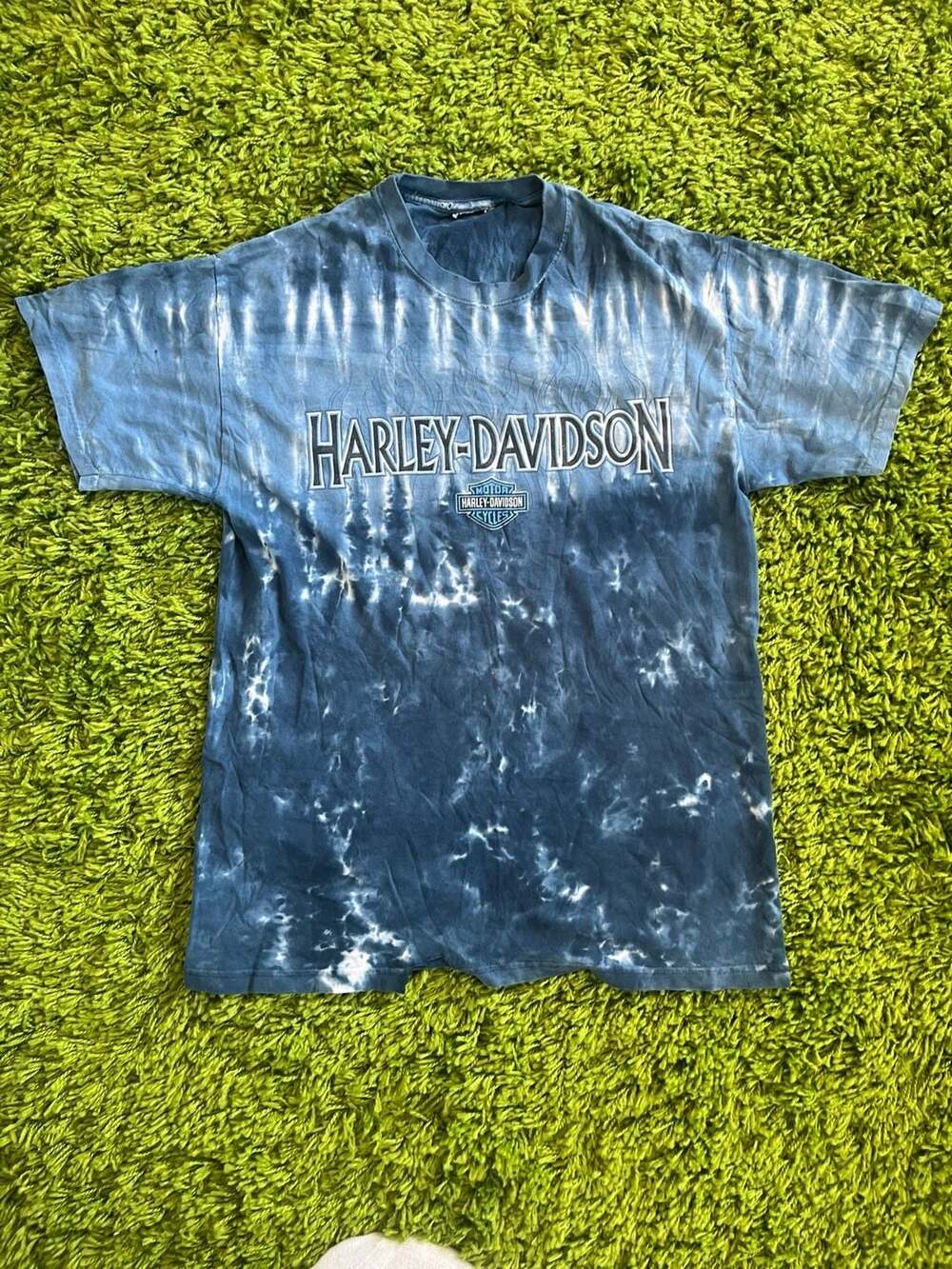 Vintage Harley-Davidson Zylstra Ames, Iowa Tie-Dye Graphic T-Shirt